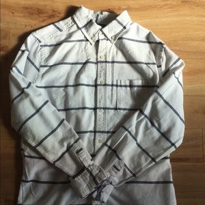 (Size S)Striped Button Down Shirt